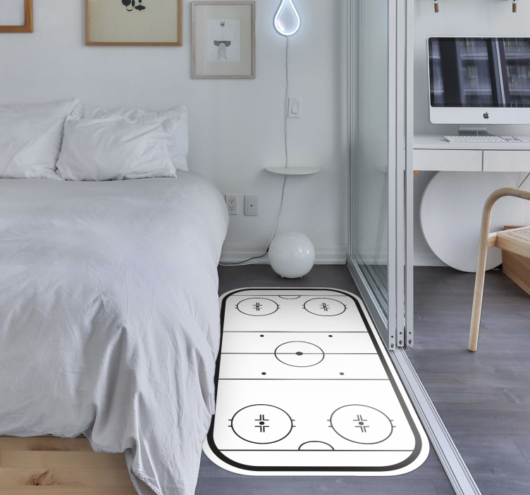 παιχνίδι βινυλίου χαλί παγοδρόμιο χόκεϊ επί πάγου - TenStickers