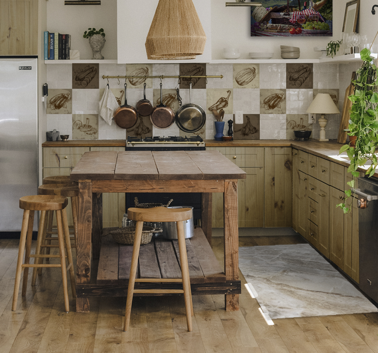 Μαρμάρινο χαλί βινυλίου κομψό φινίρισμα - TenStickers