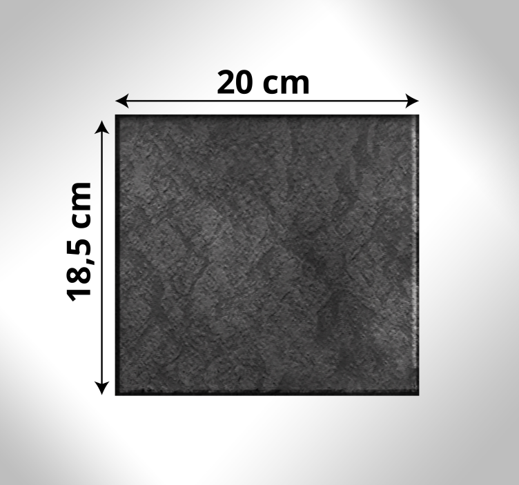 μαύρο πέτρινο δάπεδο με πλακάκια μοντέρνο χαλί - TenStickers