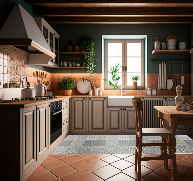 μαροκινό στυλ πλακιδίων εφέ πλακιδίων χαλί - TenStickers