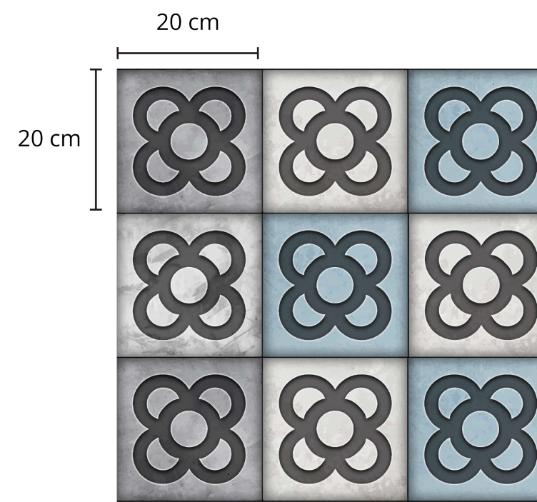 Barcelona street πλακάκια στυλ μοντέρνο χαλί βινυλίου - TenStickers