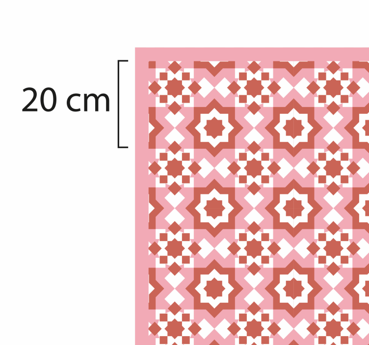 κουβέρτα βινυλίου κουβέρτα κόκκινου πλακιδίου χαλί - TenStickers