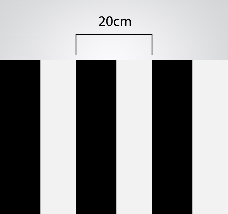 κουζίνα μαύρο και άσπρο ρίγες βινυλίου χαλί - TenStickers