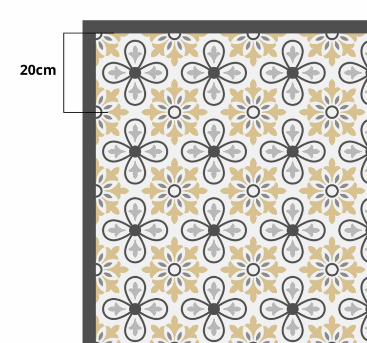 χαλί από βινύλιο αντίκες με πλακάκια - TenStickers