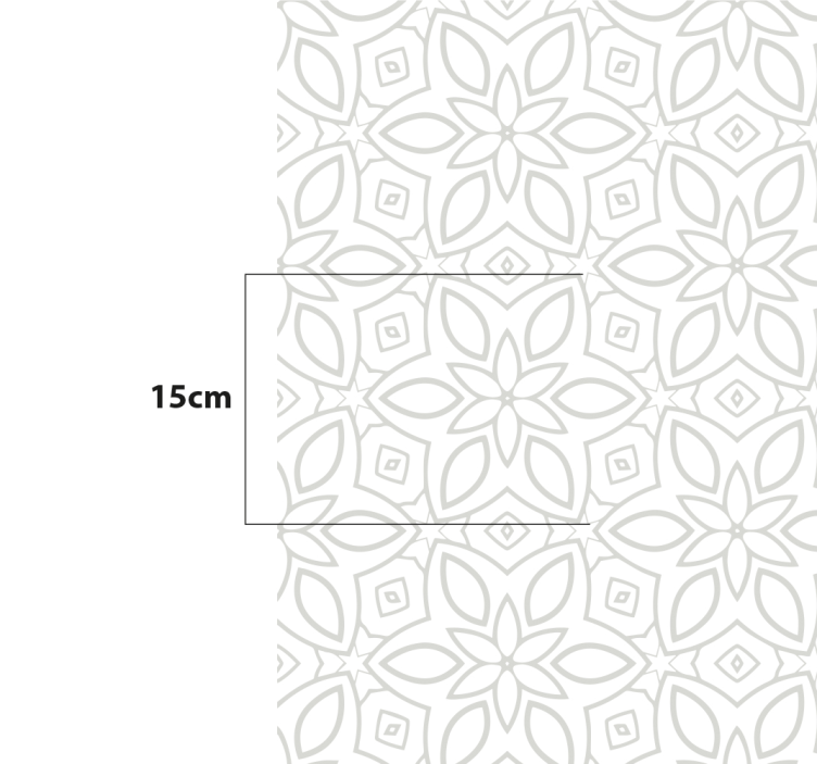 λουλουδάτο χαλί υδραυλικών πλακιδίων - TenStickers