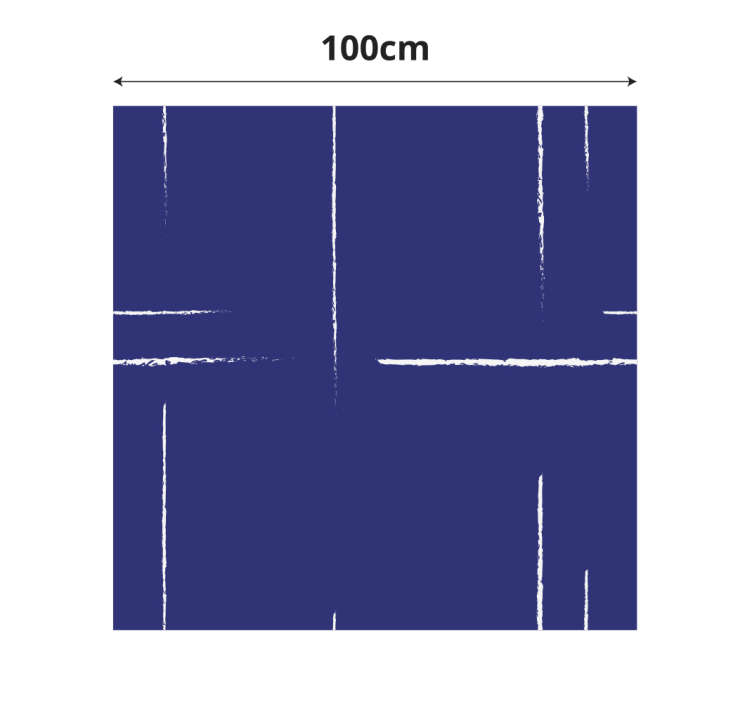 mπλε xαλί μοντέρνα γραμμή μοτίβο - TenStickers