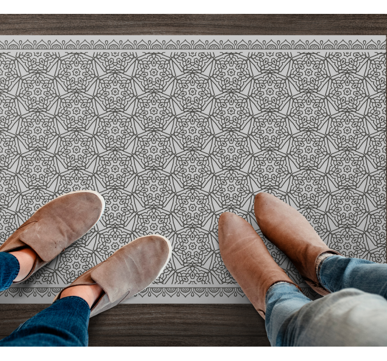 αφηρημένο αραβικό πλακάκι γεωμετρικό χαλί βινυλίου - TenStickers