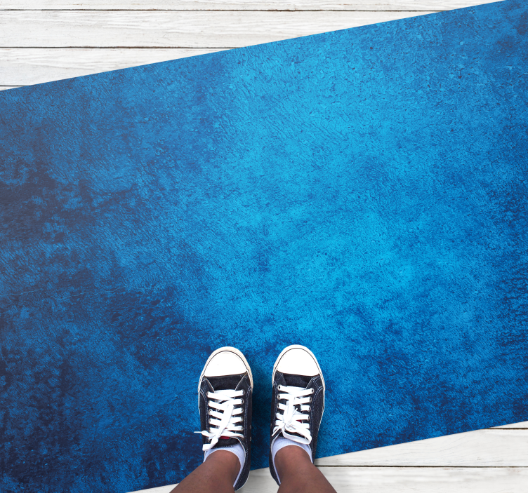 αφηρημένη βαθιά μπλε μοντέρνα κουβέρτα βινυλίου - TenStickers