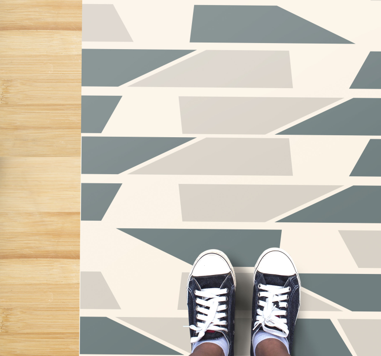 αφηρημένη γεωμετρικά κεραμικά πλακίδια διάδρομο - TenStickers