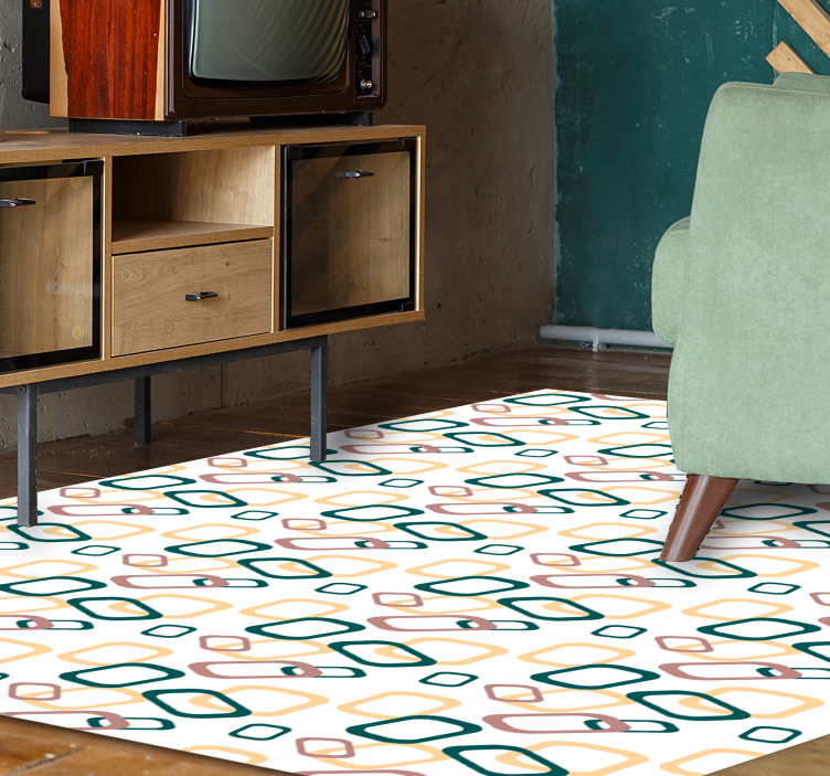 αφηρημένες ακανόνιστες μορφές μοντέρνο χαλί - TenStickers