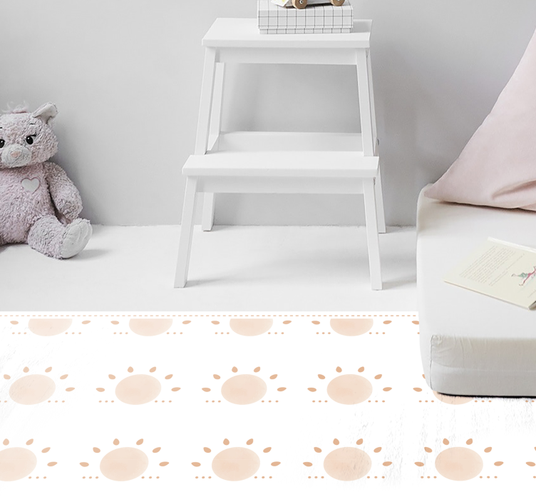 αφηρημένο μίνιμαλ ηλιόλουστο σκανδιναβικό χαλί - TenStickers