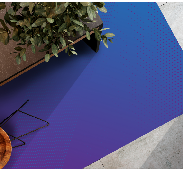 αφηρημένο μωβ σε μπλε χαλί - TenStickers