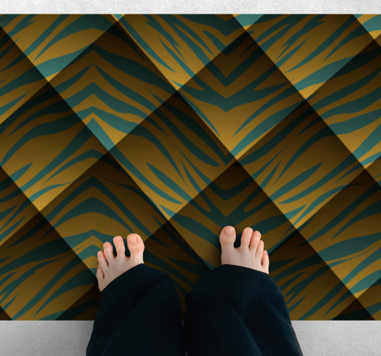 xαλί με εκτύπωση ζώου έννοια της λωρίδας τίγρης - TenStickers