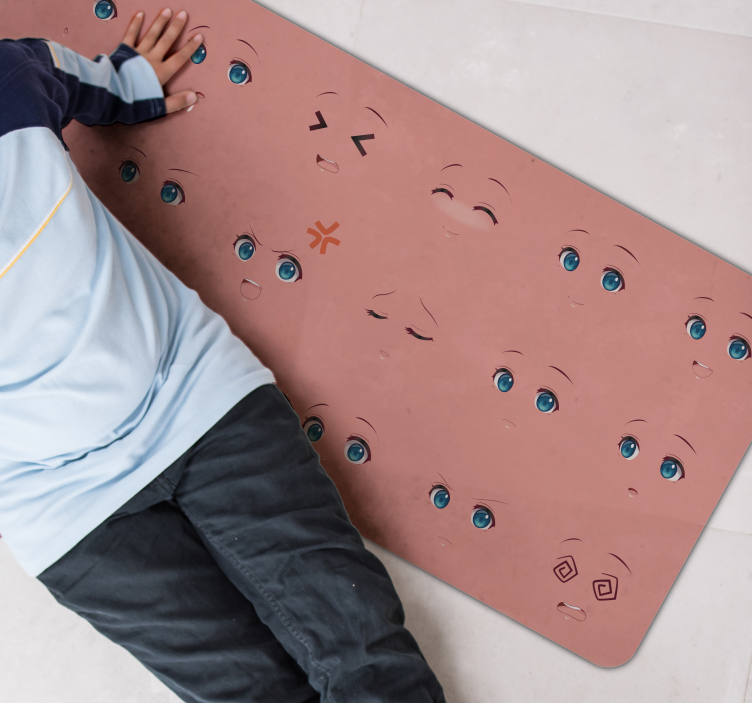 Το anime αντιμετωπίζει χαλί βινυλίου εφήβων - TenStickers