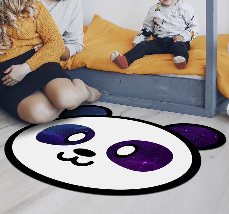 Anime γαλαξία panda ζωικό χαλί - TenStickers