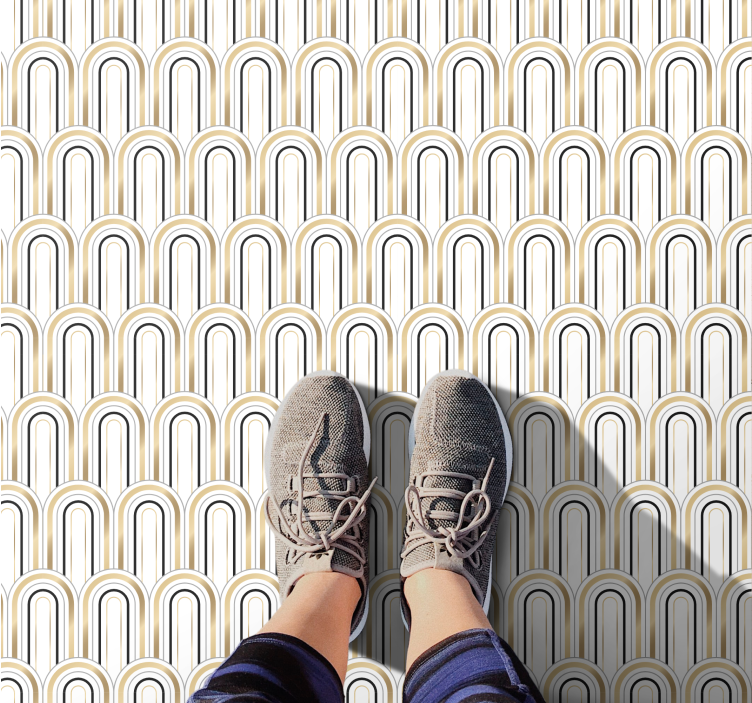 Art deco γεωμετρικές φιγούρες γεωμετρικά χαλιά - TenStickers