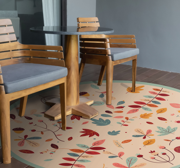 Φθινοπωρινά φύλλα από χαλί από βινύλιο - TenStickers