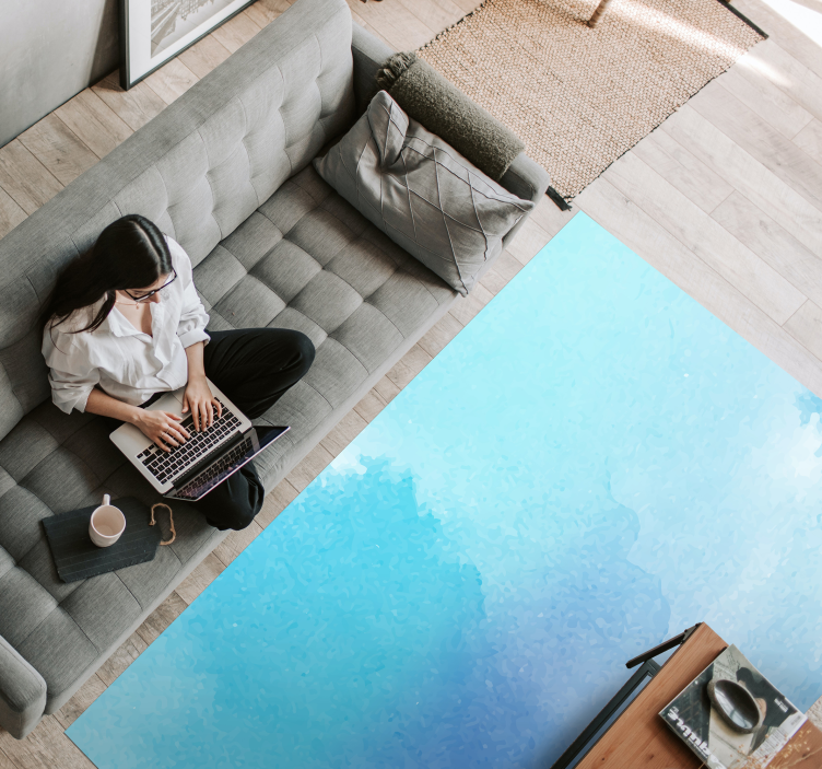 μωβ πλακάκια δαπέδου τσιμέντου μωρού - TenStickers