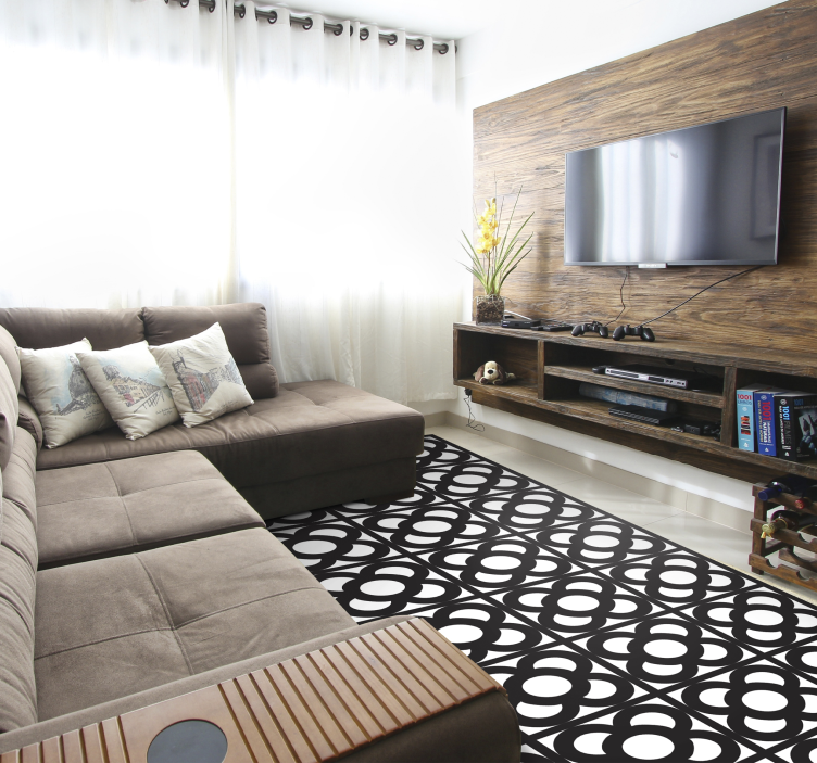 χαλί από πλακόστρωτα υφή της Βαρκελώνης - TenStickers