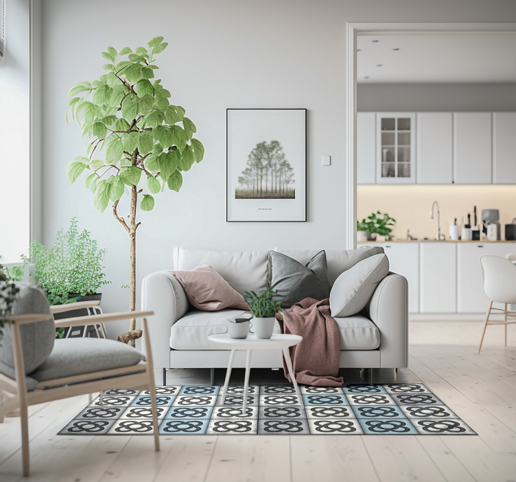 Barcelona street πλακάκια στυλ μοντέρνο χαλί βινυλίου - TenStickers