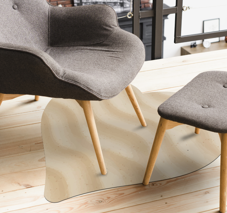 παραλία αγάπη μοντέρνο χαλί βινυλίου - TenStickers