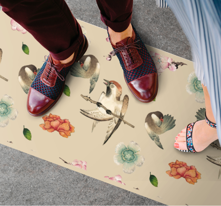 πανέμορφο χαλί ζώων πάπιας-αυγού - TenStickers