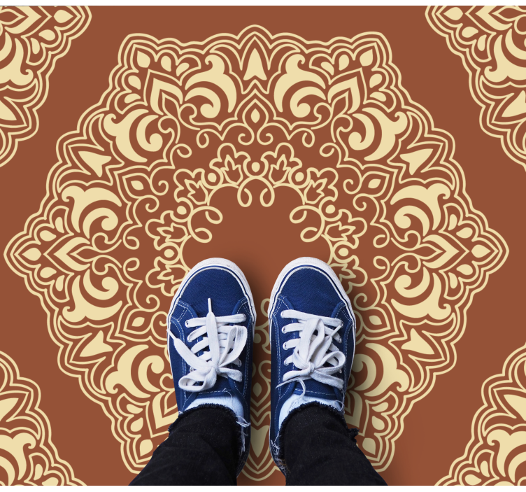 μπεζ αντίκες ρωσικού στυλ χαλί - TenStickers