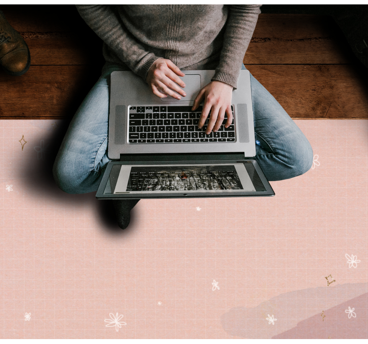 μπεζ φόντο δρομείς δρομέας - TenStickers