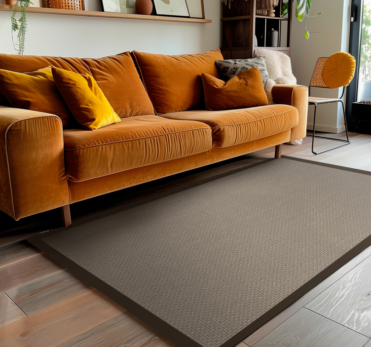 μπεζ χαλί πιο σκούρο χρώμα περίγραμμα - TenStickers