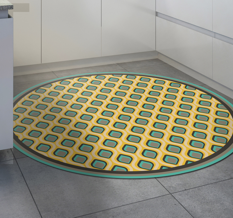 Bella peacock portugese πλακάκια δαπέδου κουζίνας - TenStickers