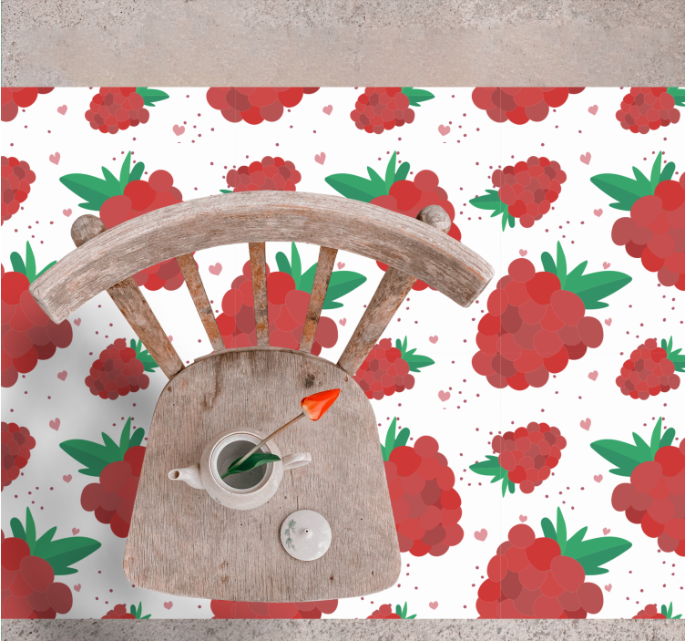 μούρα ακουαρέλα με λεκέδες πλακάκια δαπέδου - TenStickers