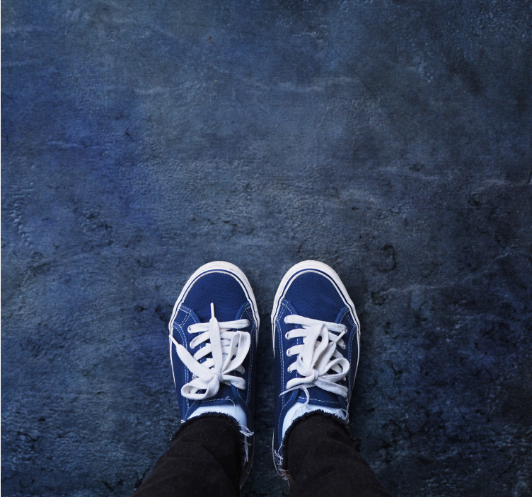 μπλε βιομηχανικού στιλ τσιμεντένια υφή χαλί - TenStickers