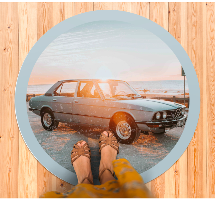 Bmw 3. 0 vintage βινύλιο χαλί - TenStickers