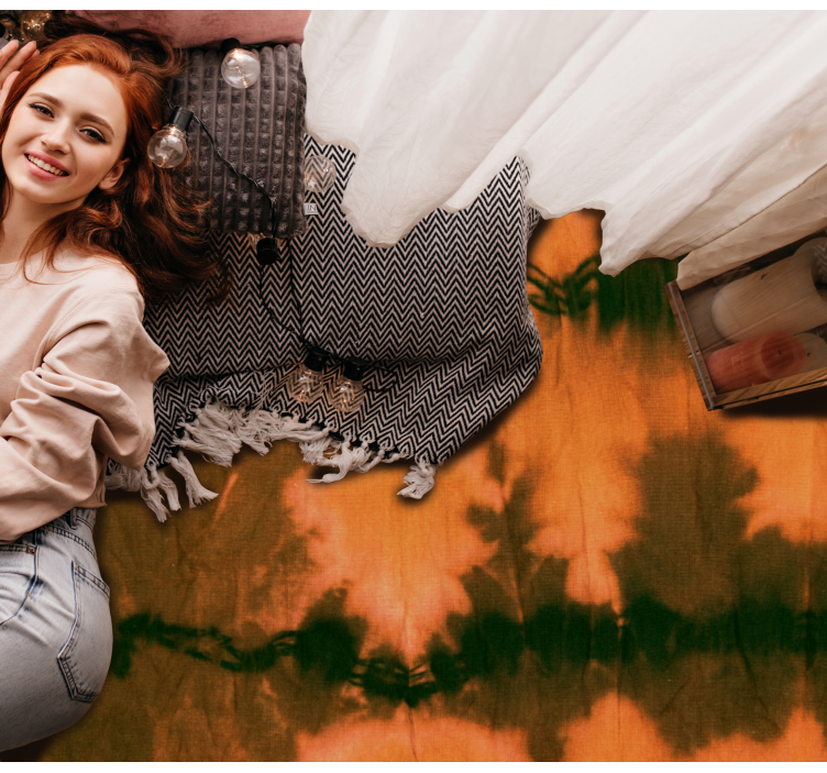 καφέ και μαύρο γραβάτα υφή χαλί υφή - TenStickers