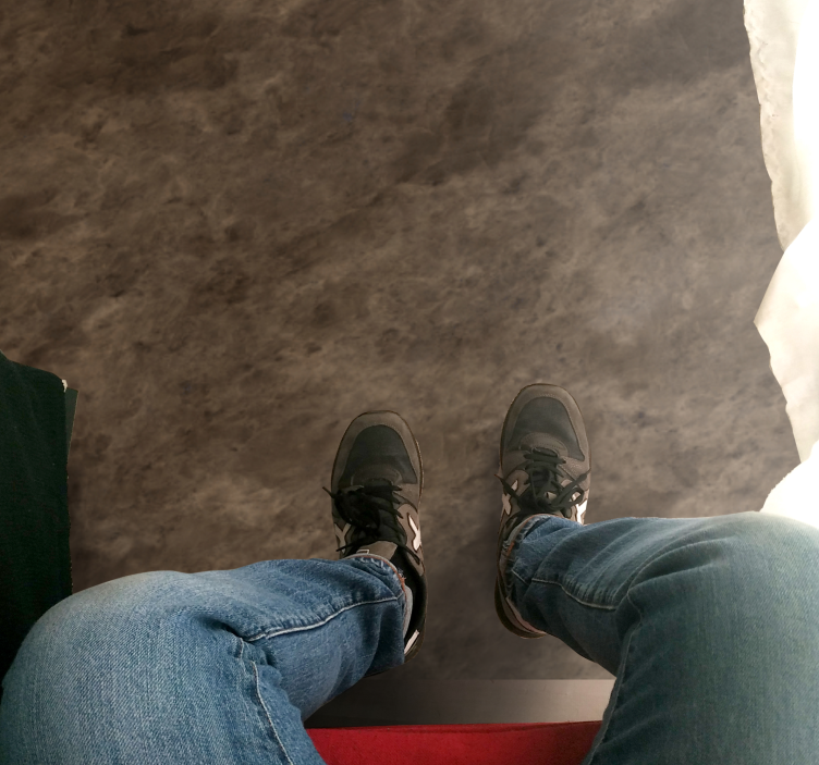 καφέ ρουστίκ πέτρα μοτίβο υφής χαλί - TenStickers