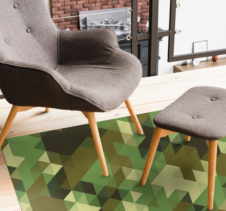 καμουφλάζ γεωμετρικά χαλιά - TenStickers