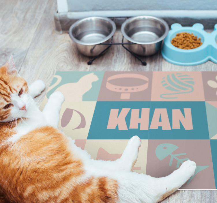 εξατομικευμένο χαλί ζώων για γάτες - TenStickers