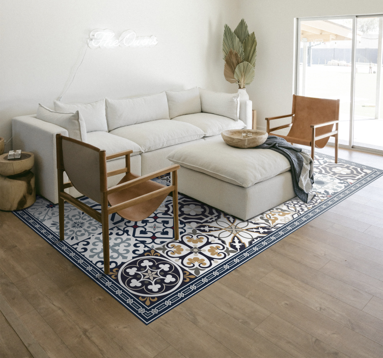 τσιμέντο μοτίβα πλακάκι βινυλίου χαλί - TenStickers