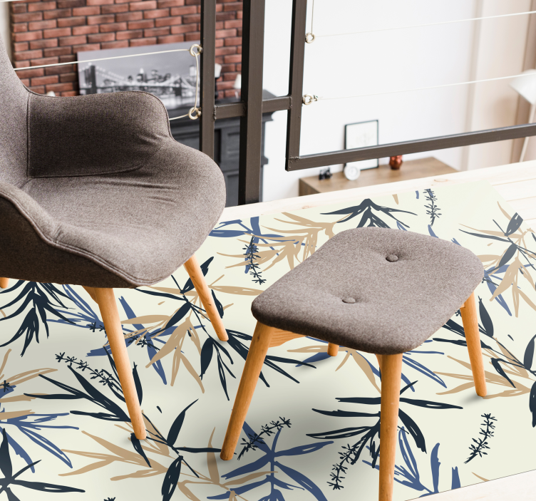 λουλουδάτο χαλί από κινέζικα φυτά - TenStickers