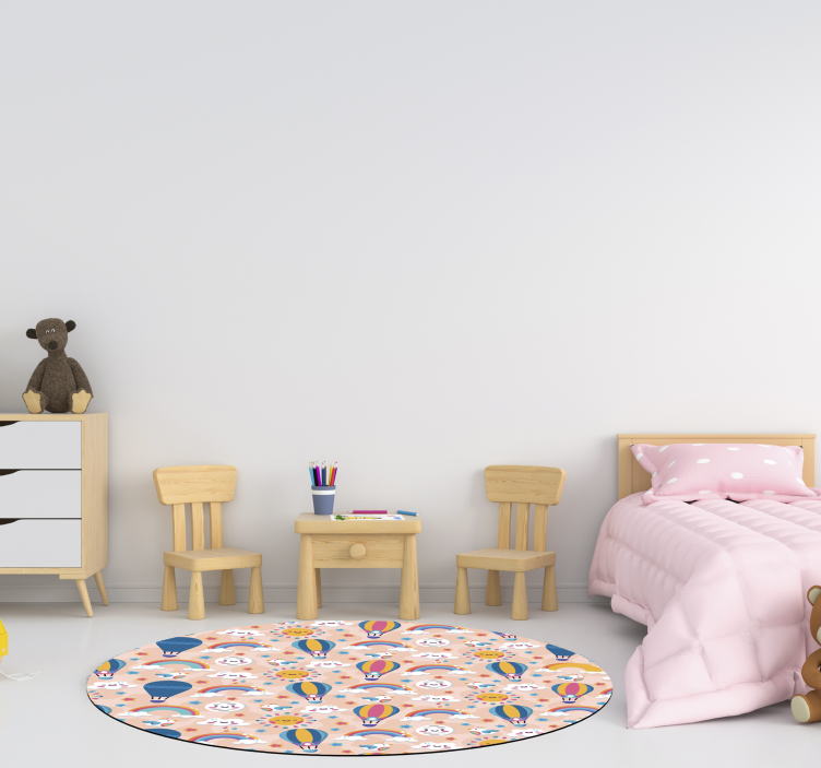 γοητευτικά σύννεφα και χαλιά βινυλίου μωρά ουράνιων τόξων - TenStickers