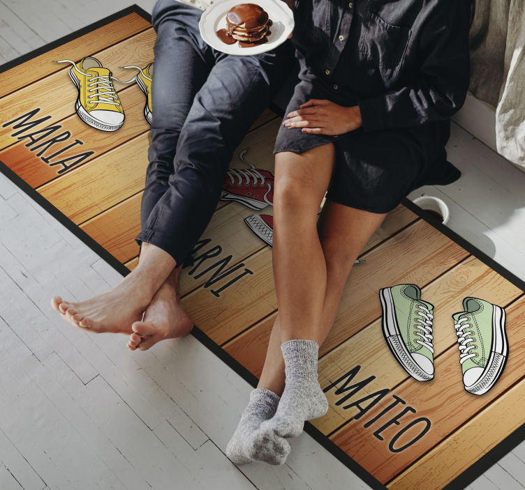 πολύχρωμο συνομιλία εξατομικευμένο χαλί - TenStickers