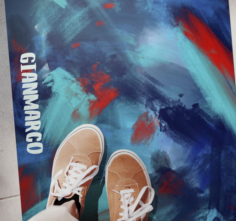 χρώματα και ονομασία χαλί βινυλίου εφήβων - TenStickers