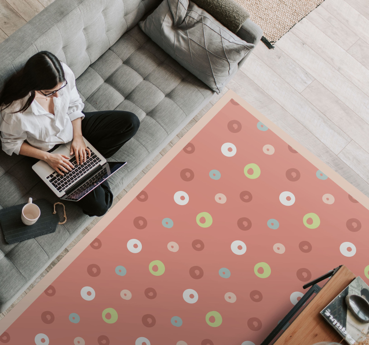 πολύχρωμος δρομέας βινυλίου πουά - TenStickers