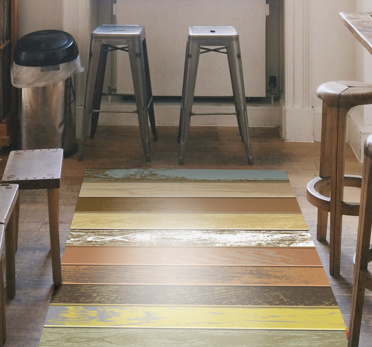 πολύχρωμες ξύλινες πλάκες από ξύλο - TenStickers