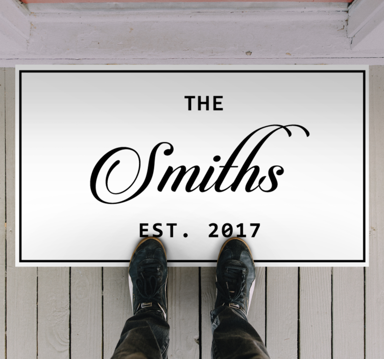 δροσερό οικογενειακό εξατομικευμένο χαλί - TenStickers