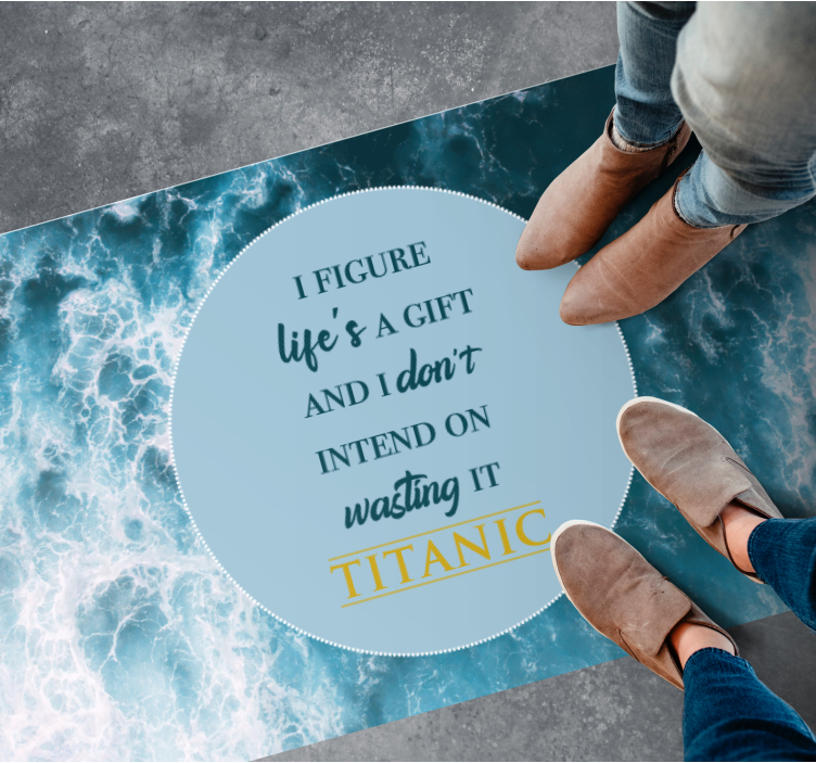 xαλιά βινυλίου με φράσεις η ζωή είναι ένα δώρο - TenStickers