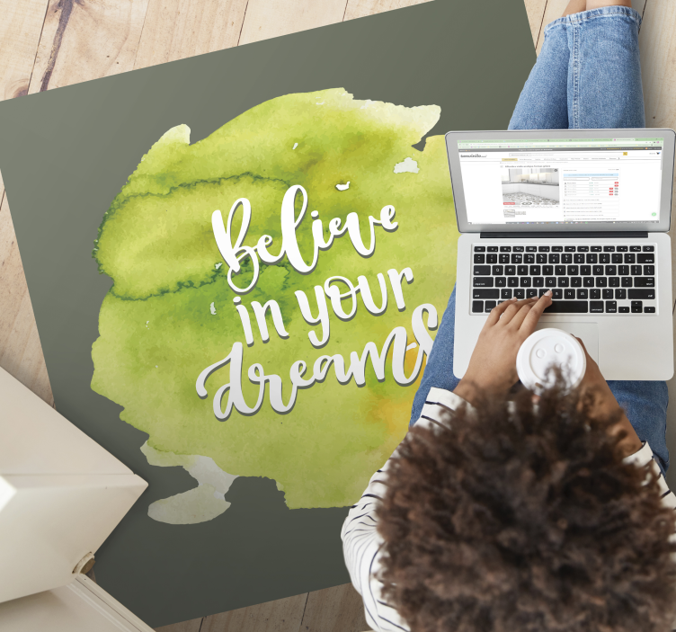 xαλιά βινυλίου με φράσεις εμπιστοσύνη στις φιλοδοξίες - TenStickers