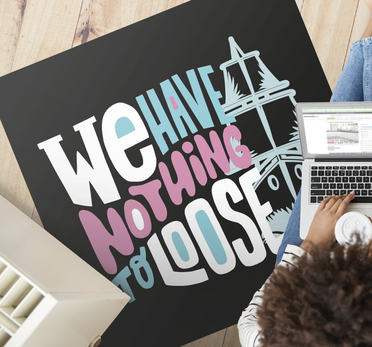 xαλιά βινυλίου με φράσεις έχουμε χαλαρά - TenStickers