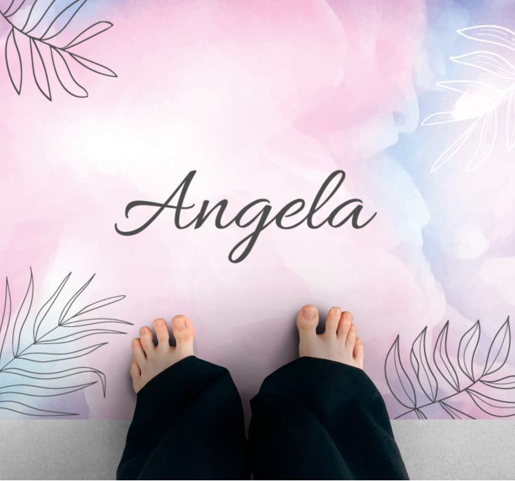 χαλί κρεβατοκάμαρας λουλουδάτο όνομα - TenStickers