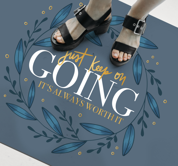 xαλιά βινυλίου με φράσεις απλώς συνέχισε - TenStickers